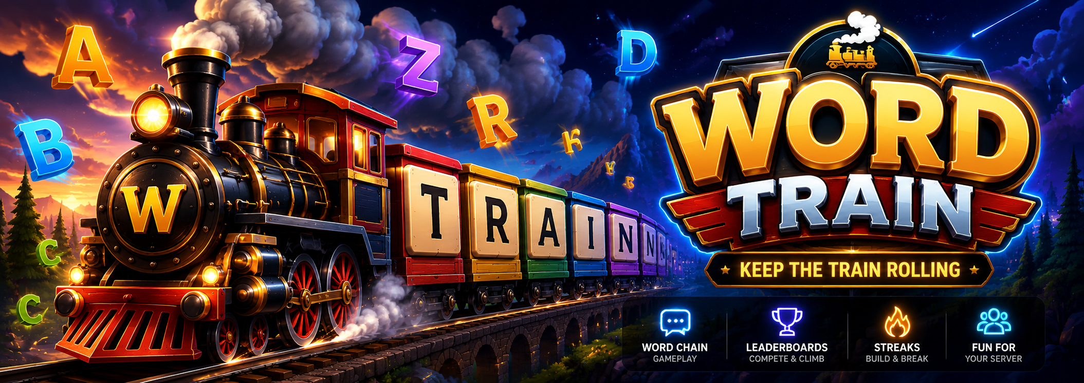 Word Train Banner